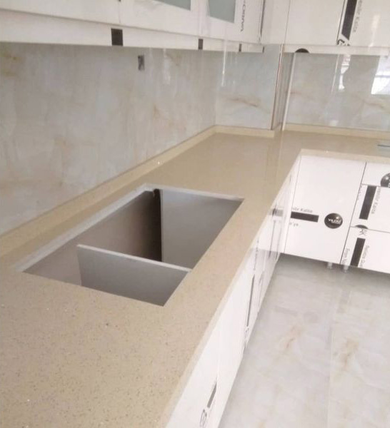 Belenco Kristal Bej Mutfak Tezgahı